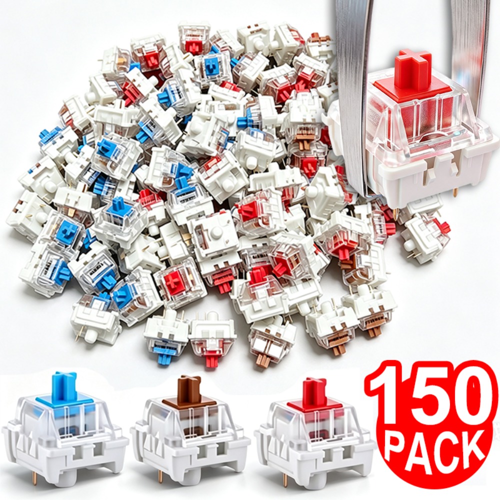 Keyboard Gaming Blue Switch - 1-150Pcs 3 Pin DIY Mechanical Keyboard