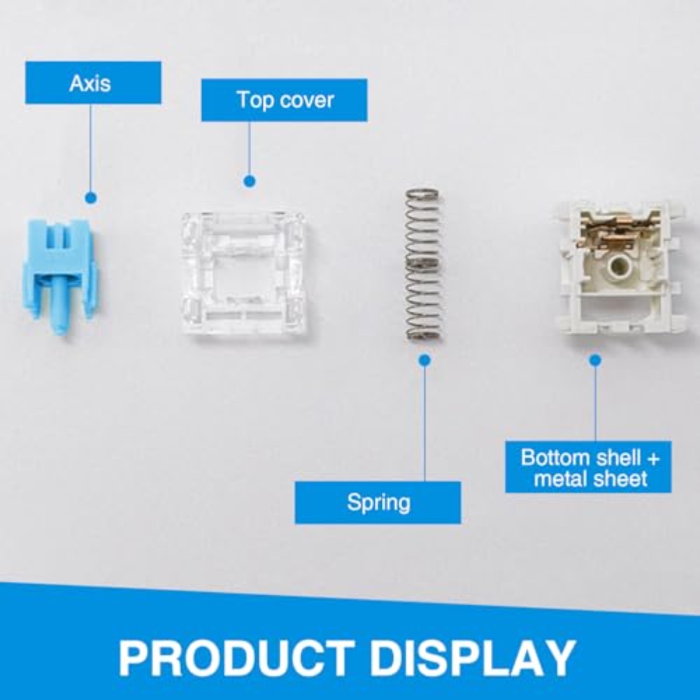 Keyboard Gaming Blue Switch - 108 Pack Mechanical Keyboard Switches 3