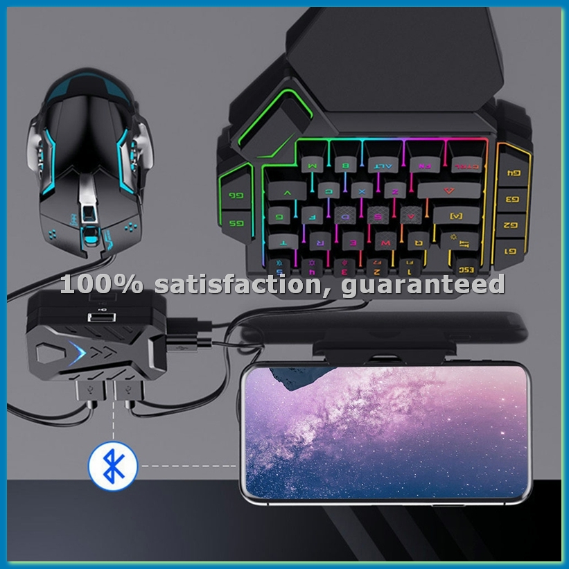 Gaming Keyboard And Mouse Converter For Mobile - Portable Mobile Gaming Keyboard Mouse Converter