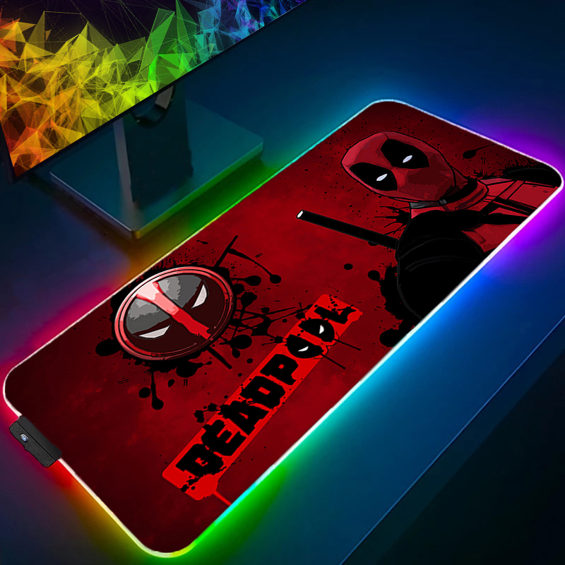 Gaming Keyboard Theme - LED Mouse Pad Gaming Backlight Lock