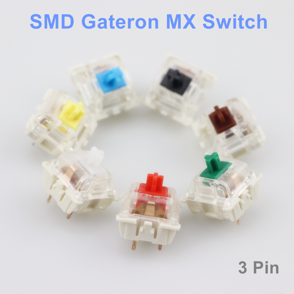 Keyboard Gaming Blue Switch - Gateron SMD Công Tắc Đen Đỏ