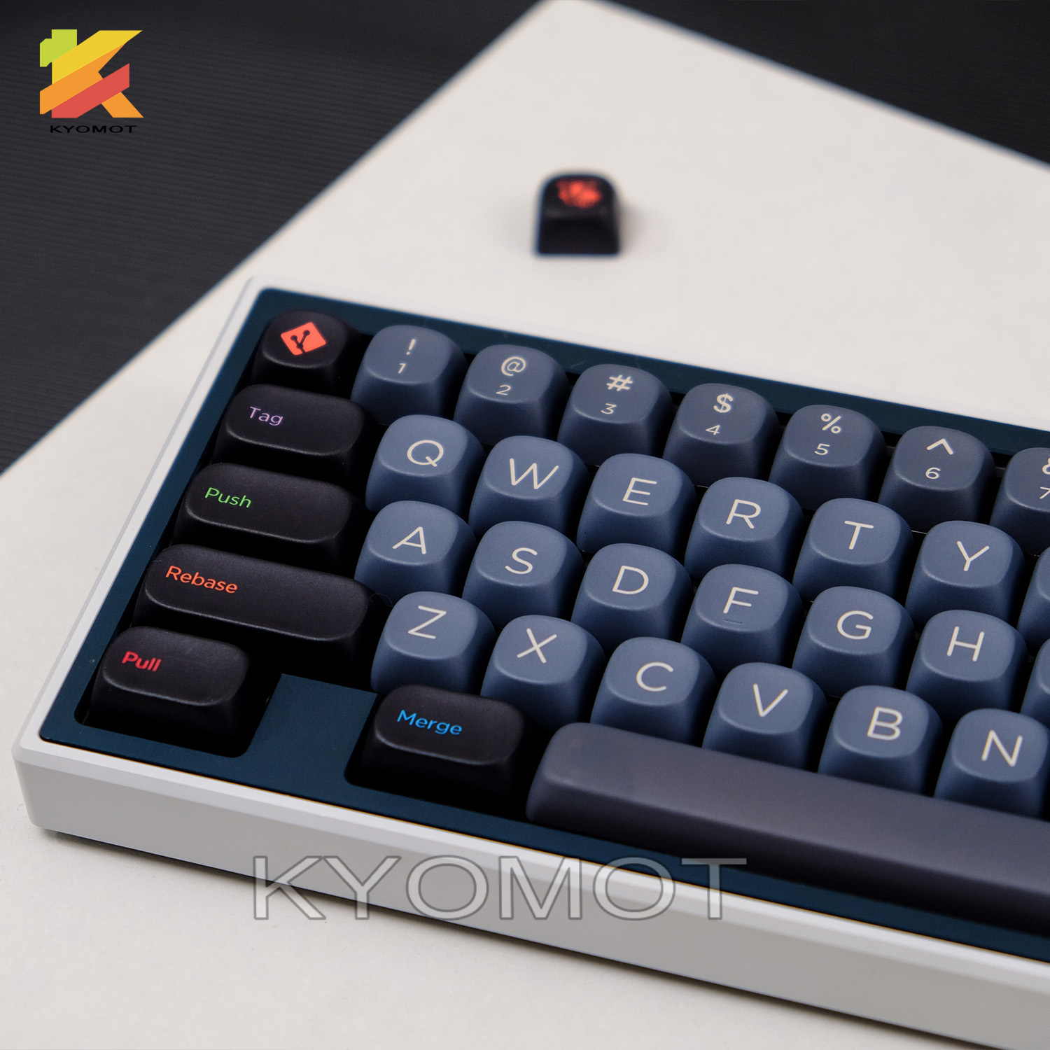 Gaming Keyboard Mini Mechanical - KTOMOT 125 Keys Color Code Theme