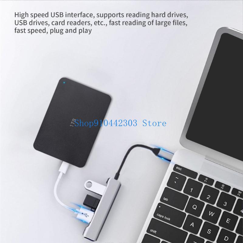 Gaming Keyboard Splitter - 652F USB C/USB Hub Bộ chia