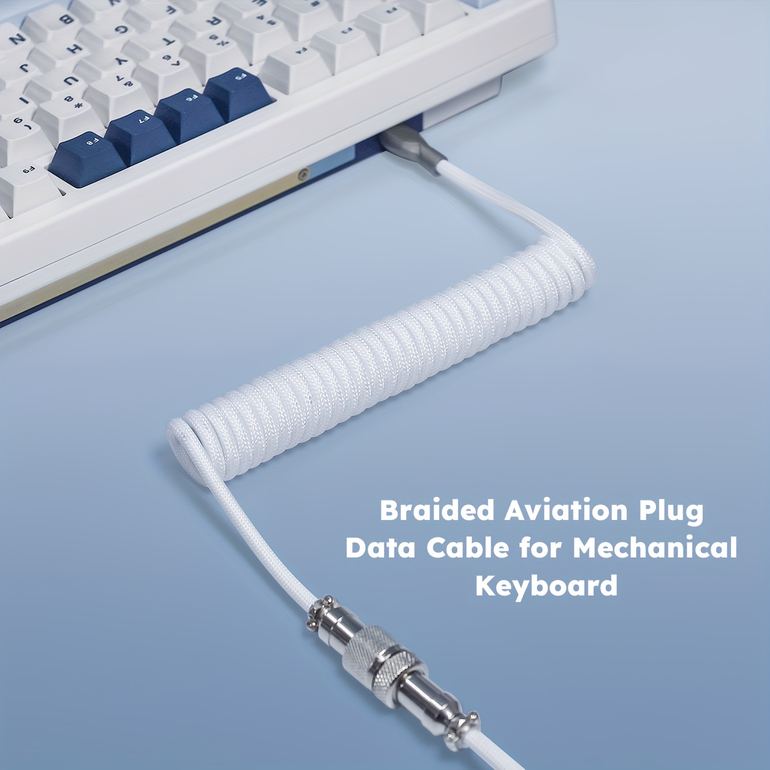 Gaming Keyboard Types - Mechanical Keyboard Coiled Cable Wire Type