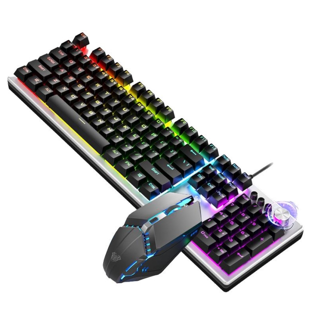 Gaming Keyboard And Mouse Set - AULA Wired Gaming Keyboard and Mouse,Metal