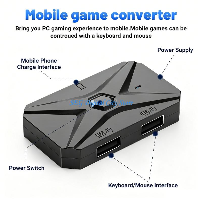 Gaming Keyboard And Mouse Converter For Mobile - U75B Bộ chuyển đổi bàn phím