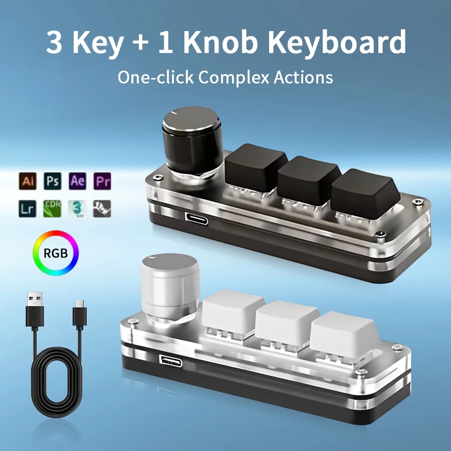 Gaming Keyboard Mini Mechanical - Mini Macro Mechanical Keyboard 3 Keys