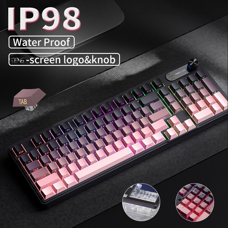 Gaming Keyboard Ip98 - RGB IP98 teclado low profille gaming