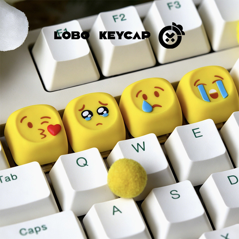 Hot Emoji Keycaps Kawaii Perso - đánh giá và giá Gaming Keyboard Emoji