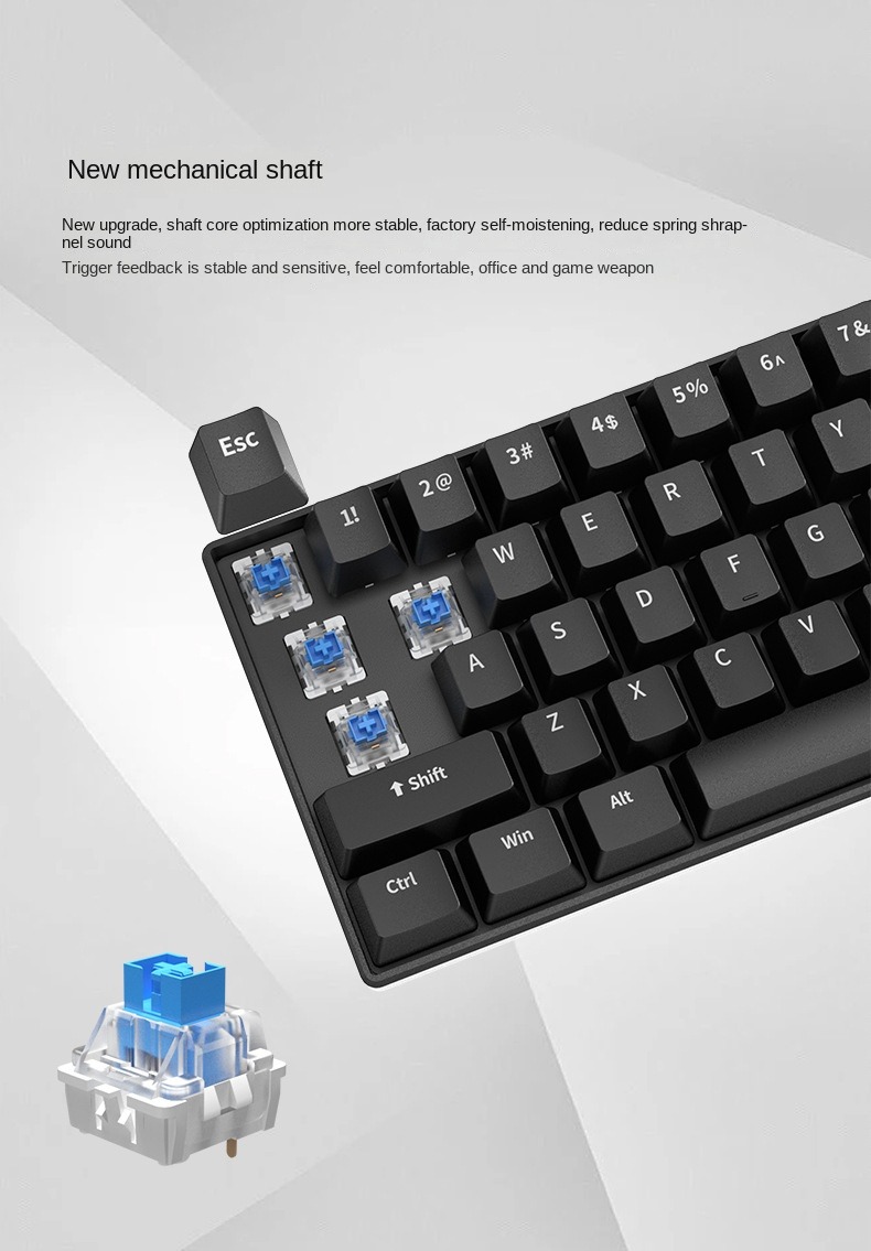 Gaming Keyboard White Mechanic - đánh giá và giá Gaming Keyboard Budget