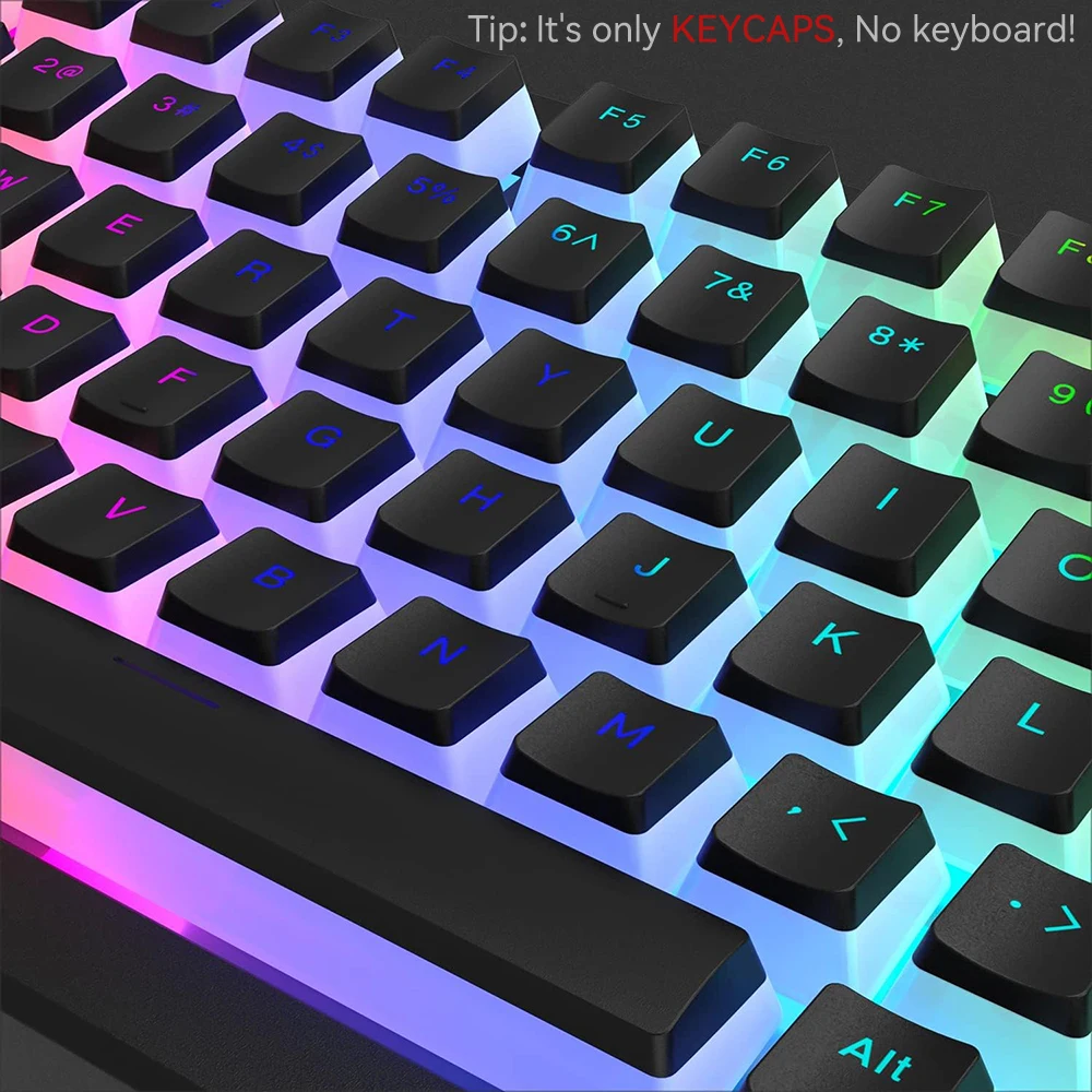 New Pudding PBT Keycaps 129 Ke - đánh giá và giá Gaming Keyboard Budget