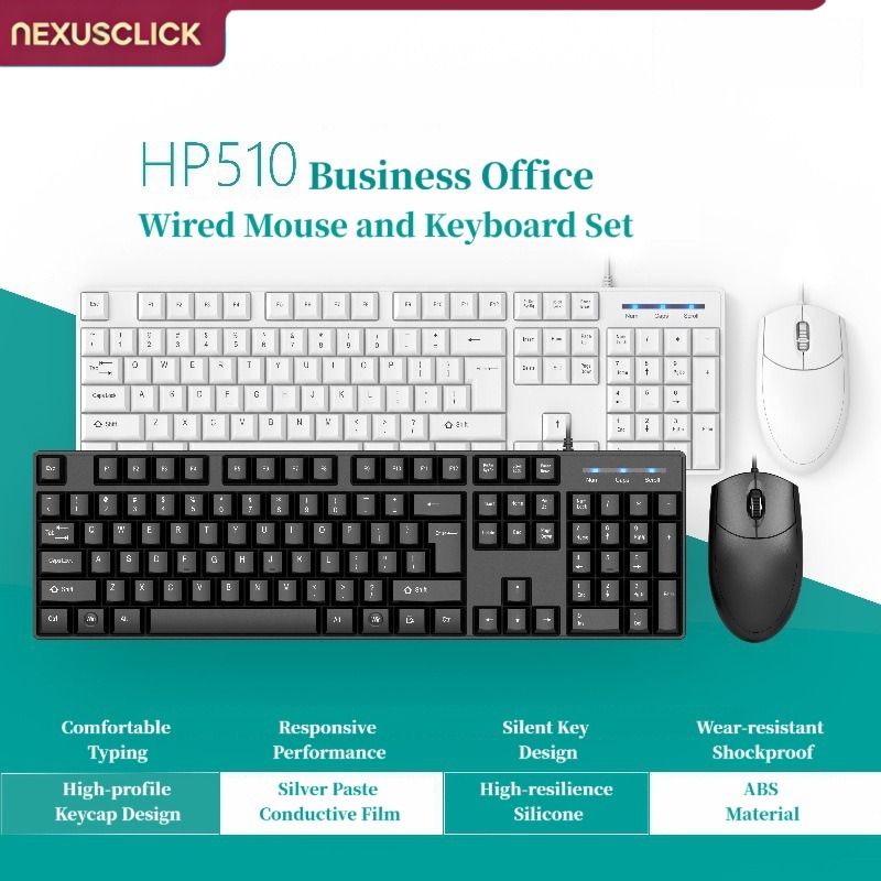 NexusClick Wired Desktop Keybo - đánh giá và giá Gaming Keyboard And Mouse Set