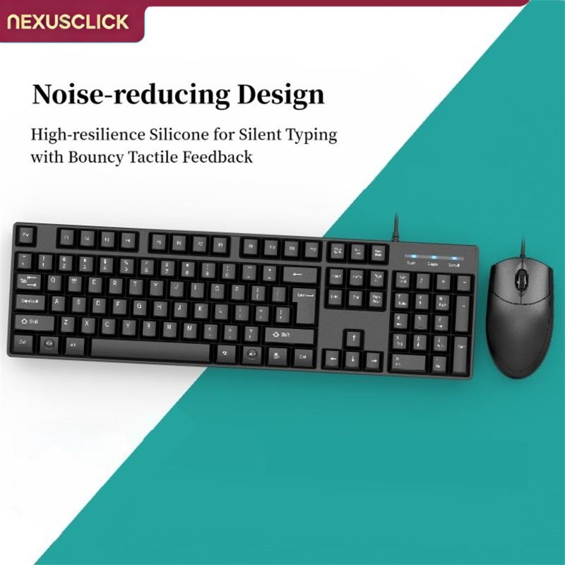 NexusClick Wired Desktop Keybo - đánh giá và giá Gaming Keyboard And Mouse Set
