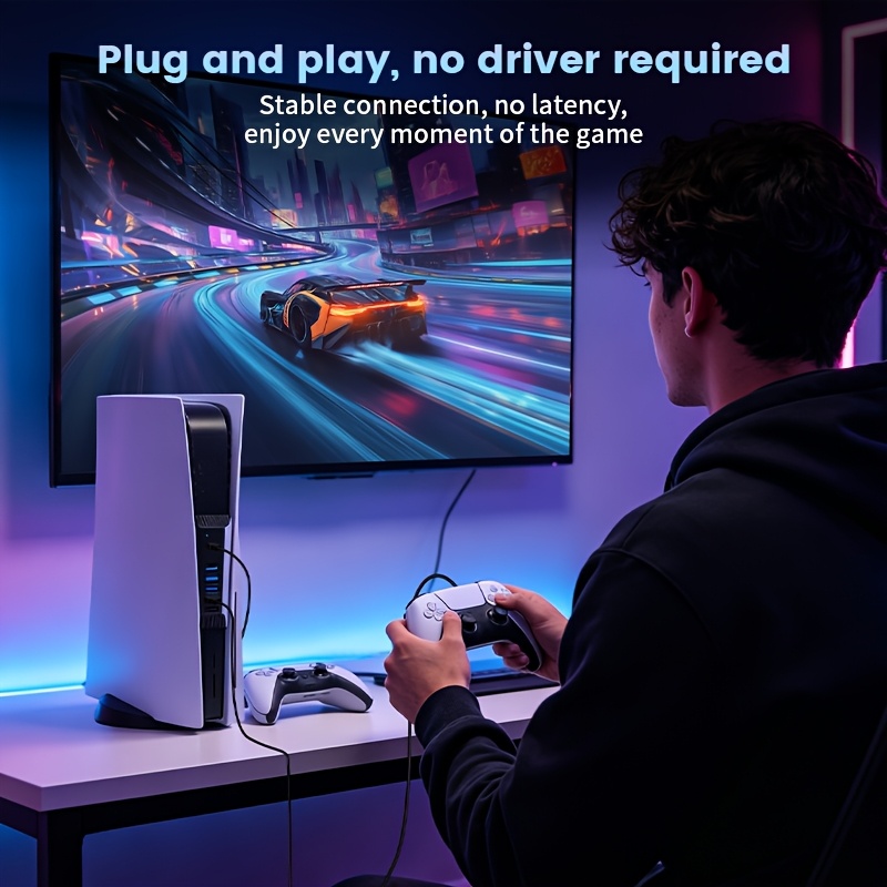5 in 1 USB Hub for PS5 Console - đánh giá và giá Gaming Keyboard Splitter