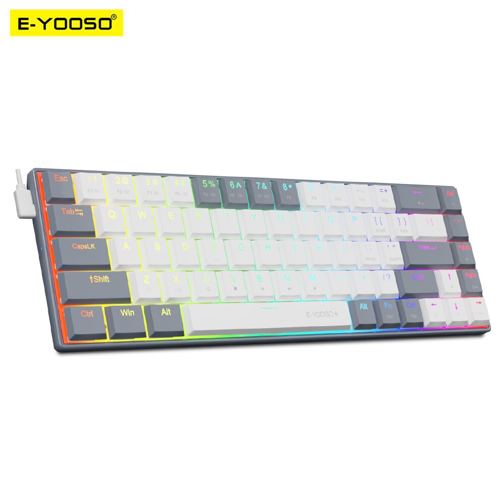E-YOOSO A68 RGB Mini Slim USB  - đánh giá và giá Gaming Keyboard E Yooso