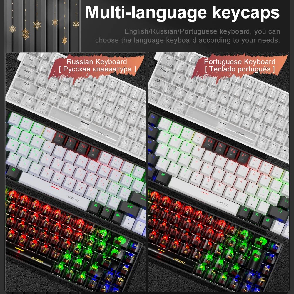 E-YOOSO Z686 USB Mini Slim Mec - đánh giá và giá Gaming Keyboard E Yooso