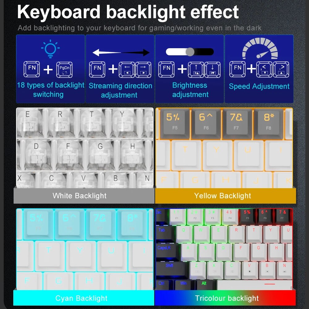 E-YOOSO Z686 USB Mini Slim Mec - đánh giá và giá Gaming Keyboard E Yooso