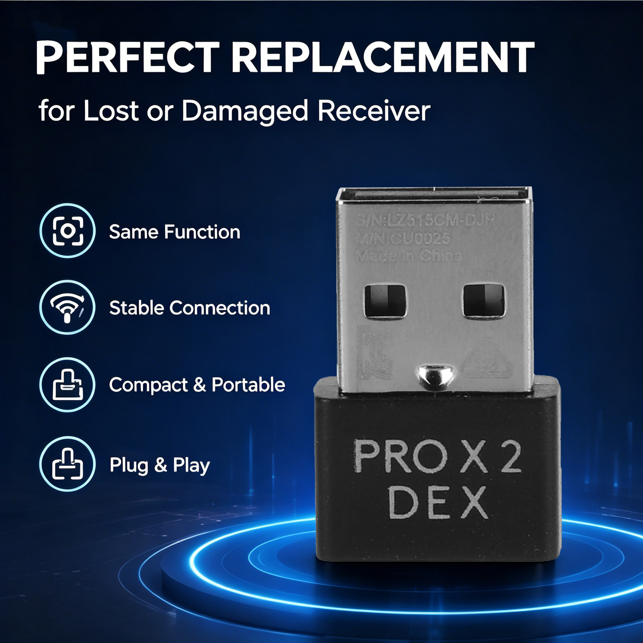 USB Wireless Receiver for PRO  - đánh giá và giá Gaming Keyboard Mouse Wireless