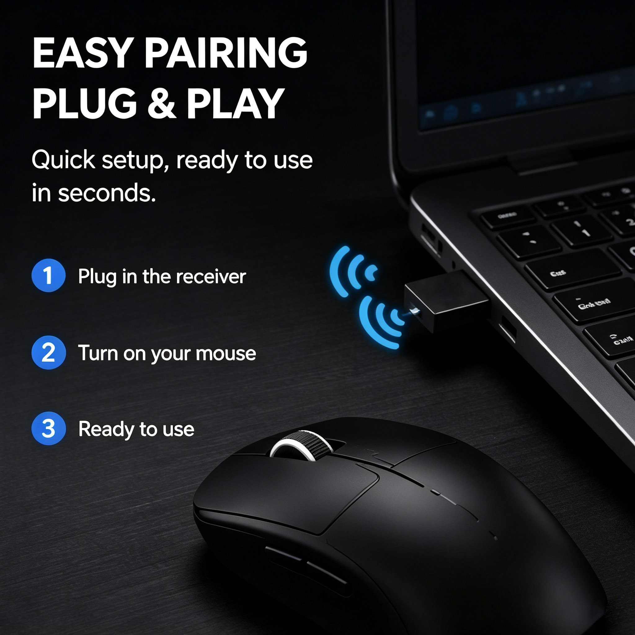 USB Wireless Receiver for PRO  - đánh giá và giá Gaming Keyboard Mouse Wireless