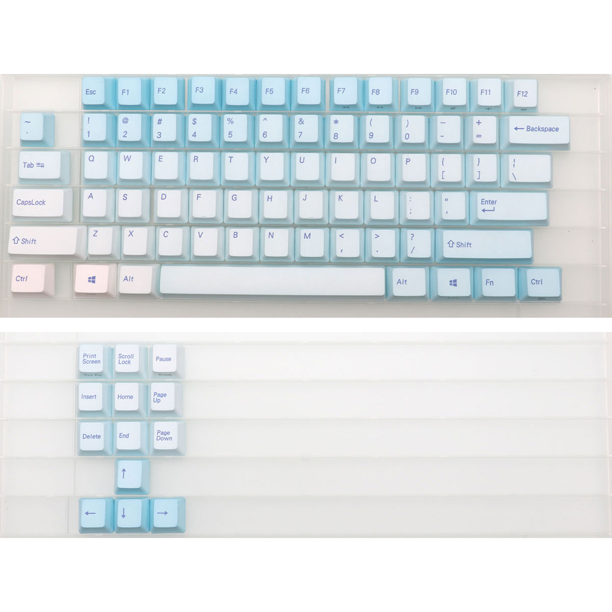 87 Keys Frost Blue Keycaps Che - đánh giá và giá Keyboard Gaming Blue Switch