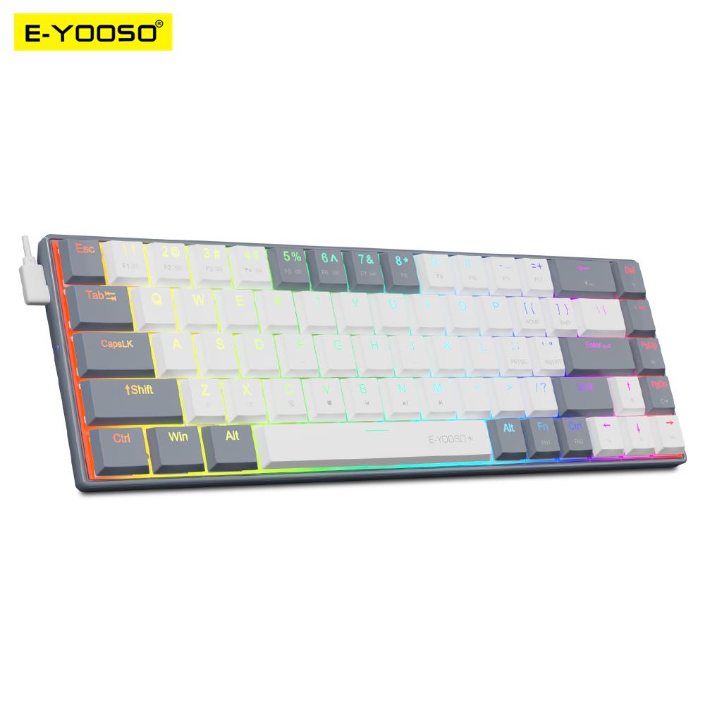 E-YOOSO A68 RGB Mini Slim USB  - đánh giá và giá Gaming Keyboard E Yooso