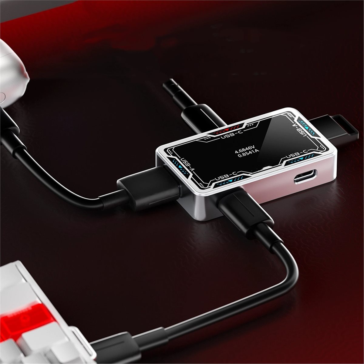 A85P Gaming USB HUB 8K High Sp - đánh giá và giá Gaming Keyboard Splitter