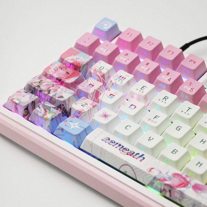 120 Key Aemeath Keycaps Set Ga - đánh giá và giá Gaming Keyboard Theme