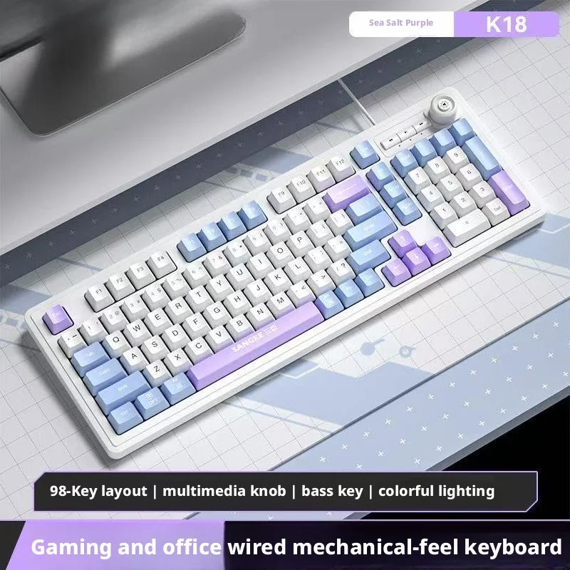 98Keys Wired Keyboard RGB Glow - đánh giá và giá Gaming Keyboard No Noise