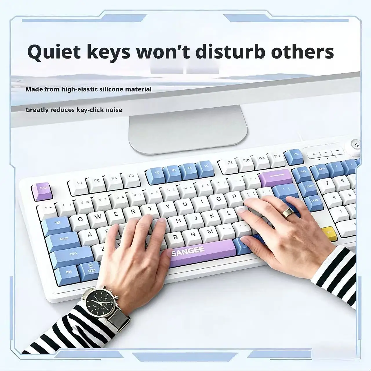 98Keys Wired Keyboard RGB Glow - đánh giá và giá Gaming Keyboard No Noise