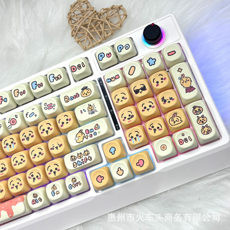 Chiikawa Cute Emoji Keycap Set - đánh giá và giá Gaming Keyboard Emoji
