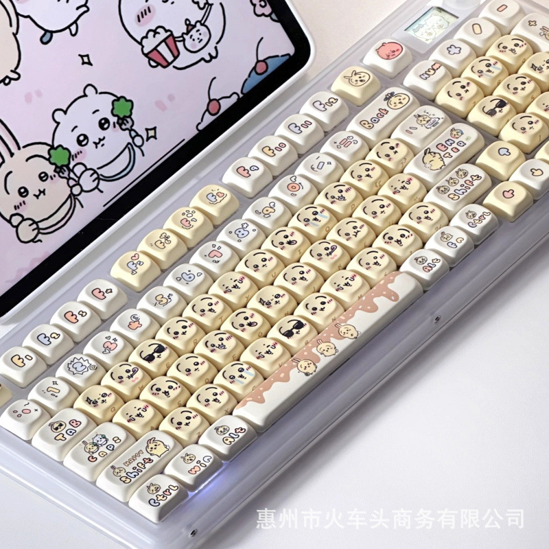 Chiikawa Cute Emoji Keycap Set - đánh giá và giá Gaming Keyboard Emoji