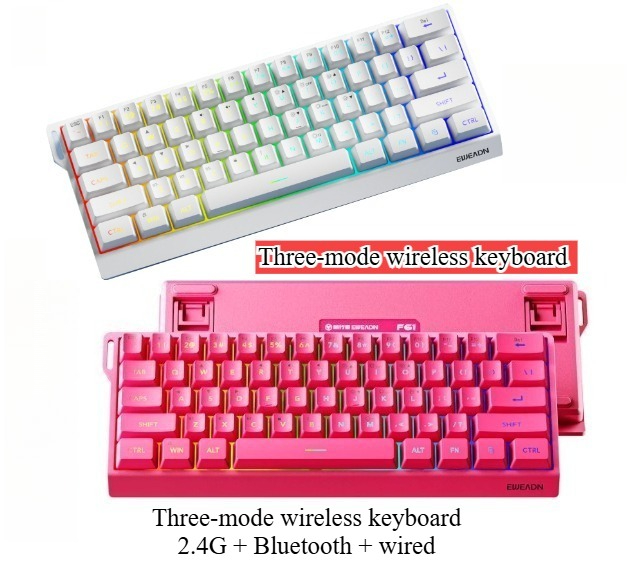 61 keys wireless Mini keyboard - đánh giá và giá Gaming Keyboard No Noise