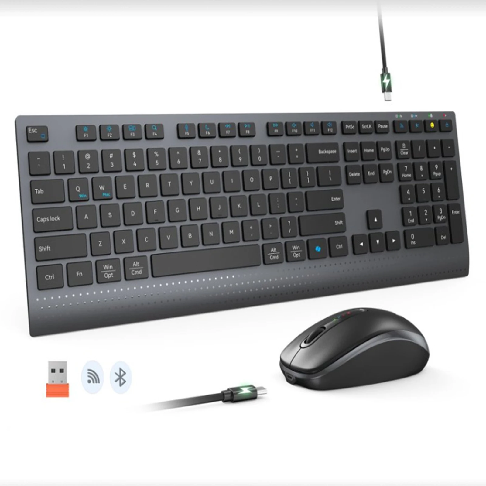 2.4G Bluetooth Dual-mode Wirel - đánh giá và giá Gaming Keyboard And Mouse Set