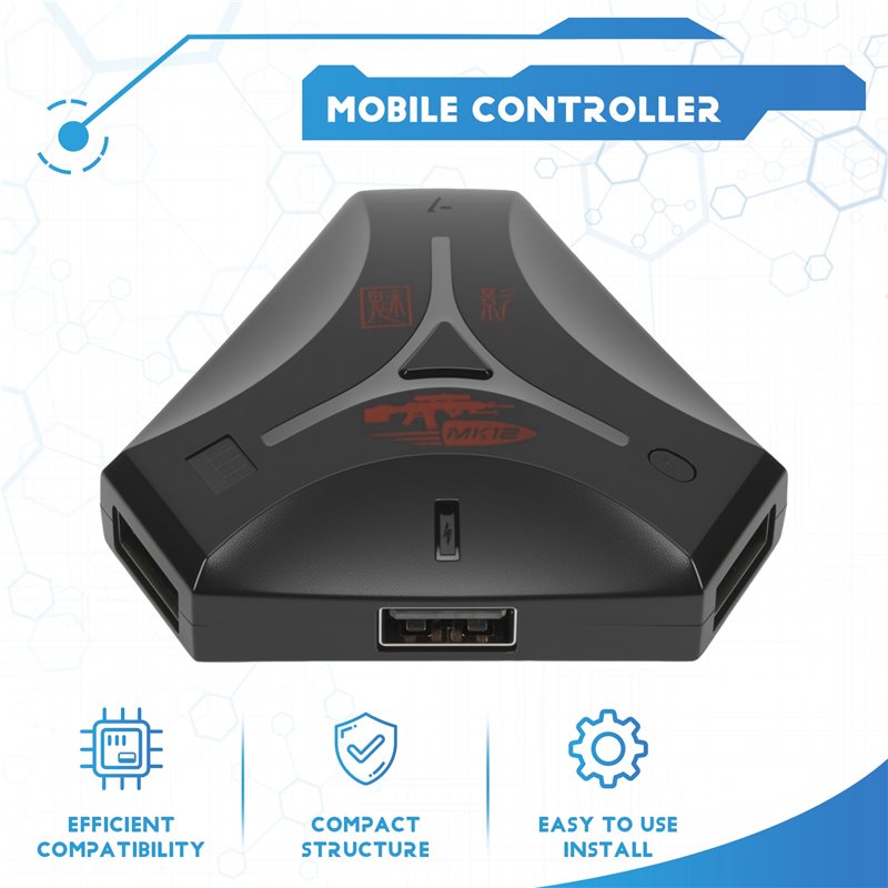 New-1 Piece MK12 Plug And Paly - đánh giá và giá Gaming Keyboard And Mouse Converter For Mobile