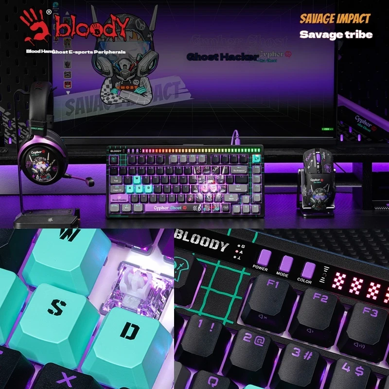 A4Tech Bloody Savage Impact AT - đánh giá và giá Gaming Keyboard No Noise