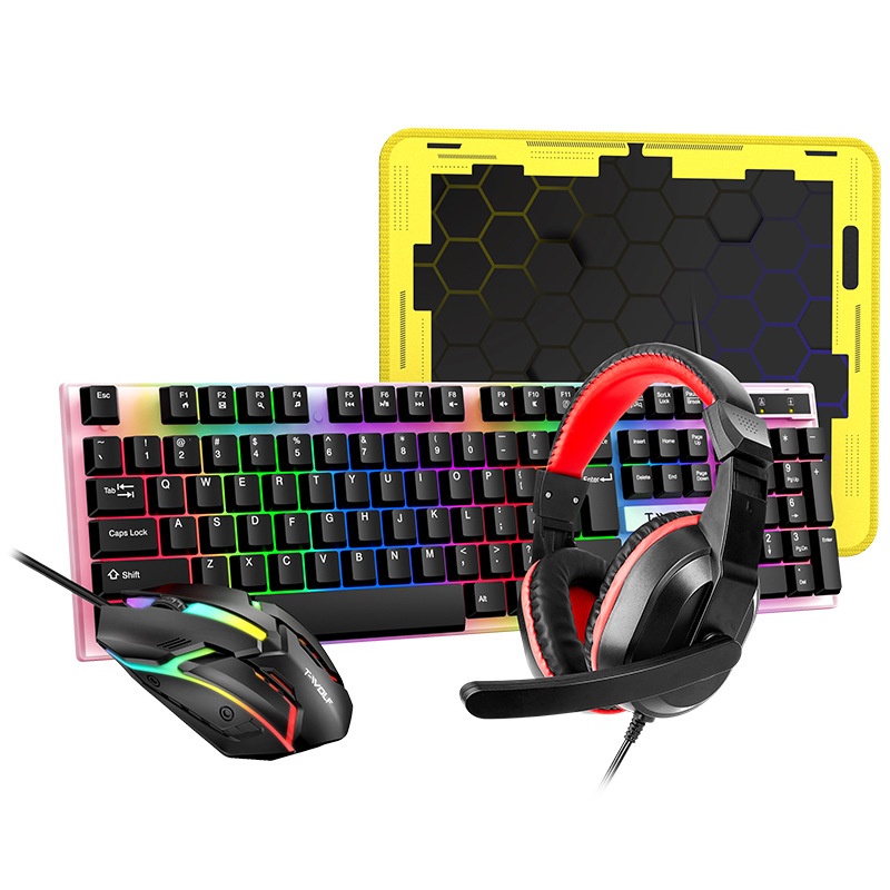 Spanish Russian Keyboard Layou - đánh giá và giá Gaming Keyboard And Mouse Combo