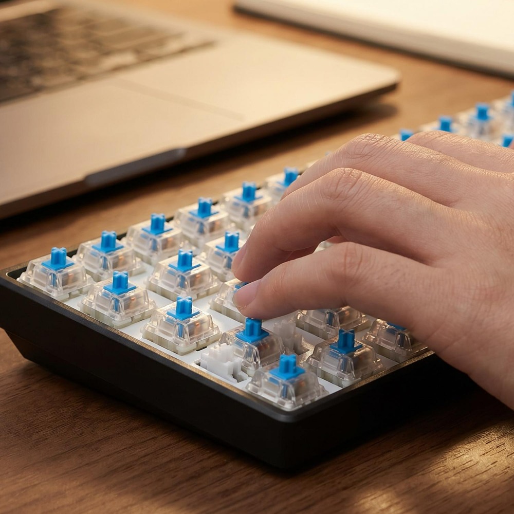 10/20Pcs Blue/Red/Tea Axis DIY - đánh giá và giá Keyboard Gaming Blue Switch