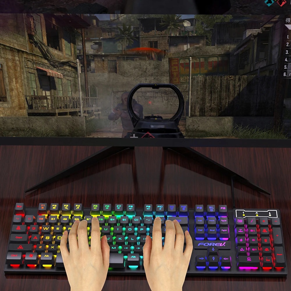 104 Keys Mechanical Feel Keybo - đánh giá và giá Gaming Keyboard Budget