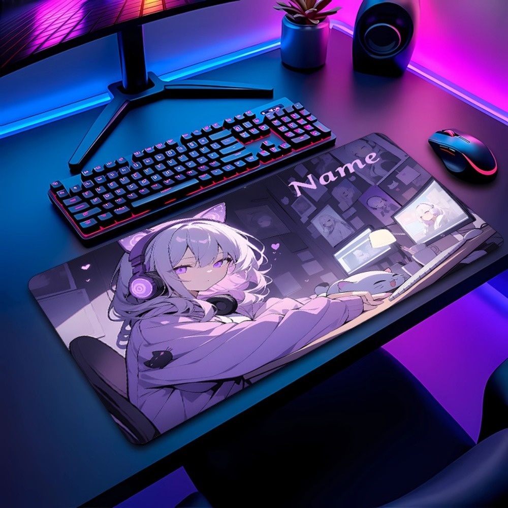 Customizable Name Anime Girl G - đánh giá và giá Gaming Keyboard Name