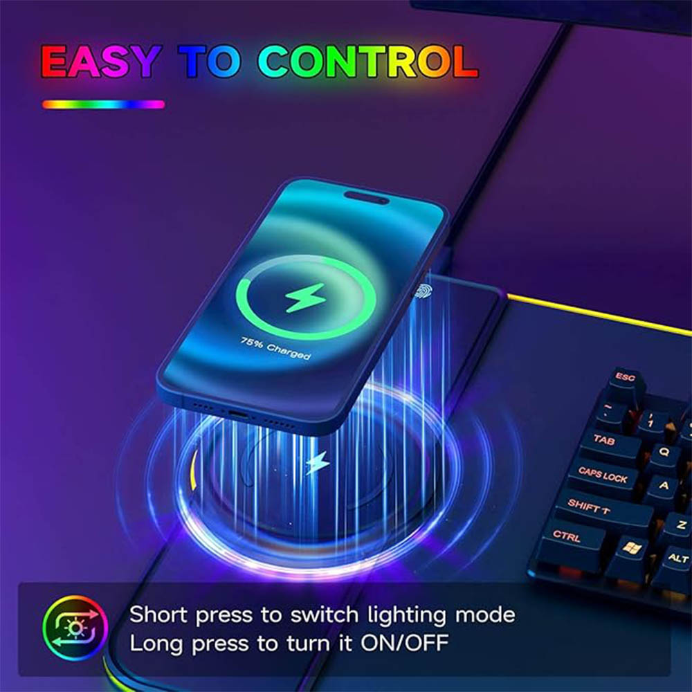 RGB mouse pad with wireless ch - đánh giá và giá Gaming Keyboard Mouse Wireless