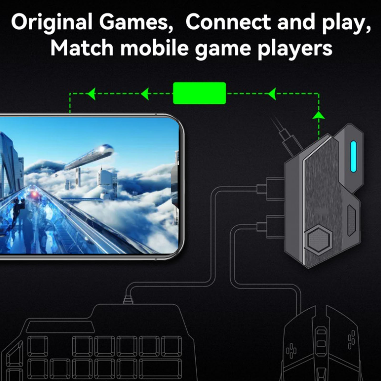 Mobile Game Combo Pack Bluetoo - đánh giá và giá Gaming Keyboard Hand