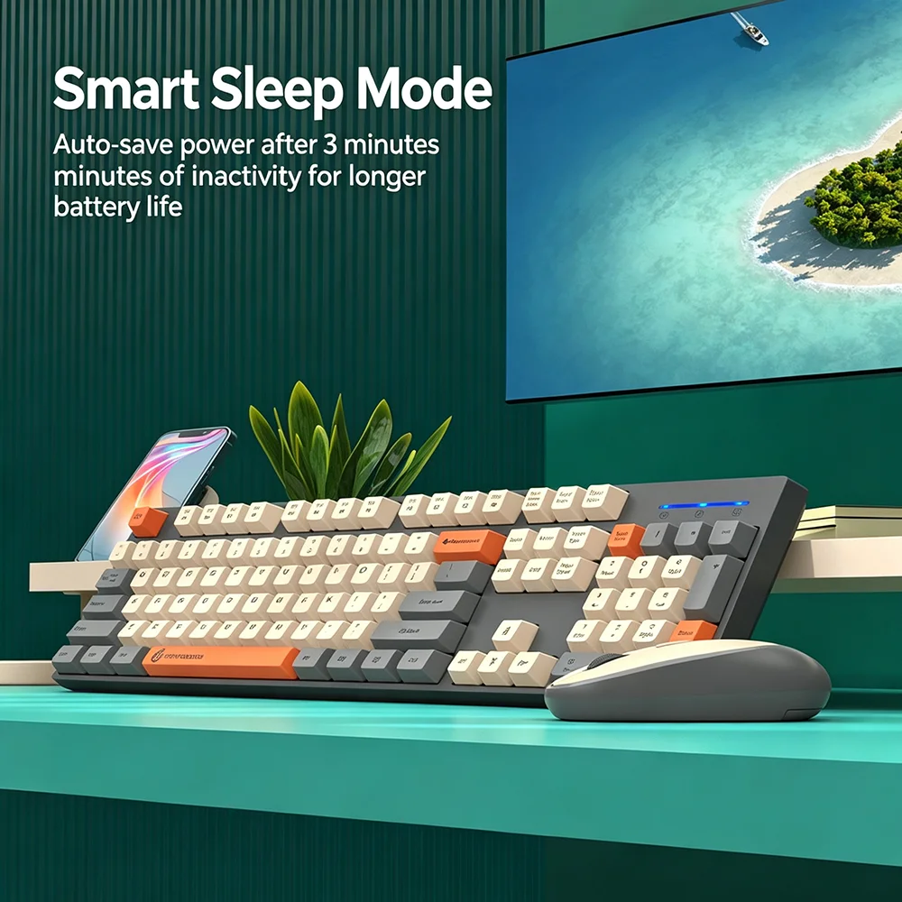 KEBIDUMEI 2.4G Wireless Keyboa - đánh giá và giá Gaming Keyboard And Mouse Set