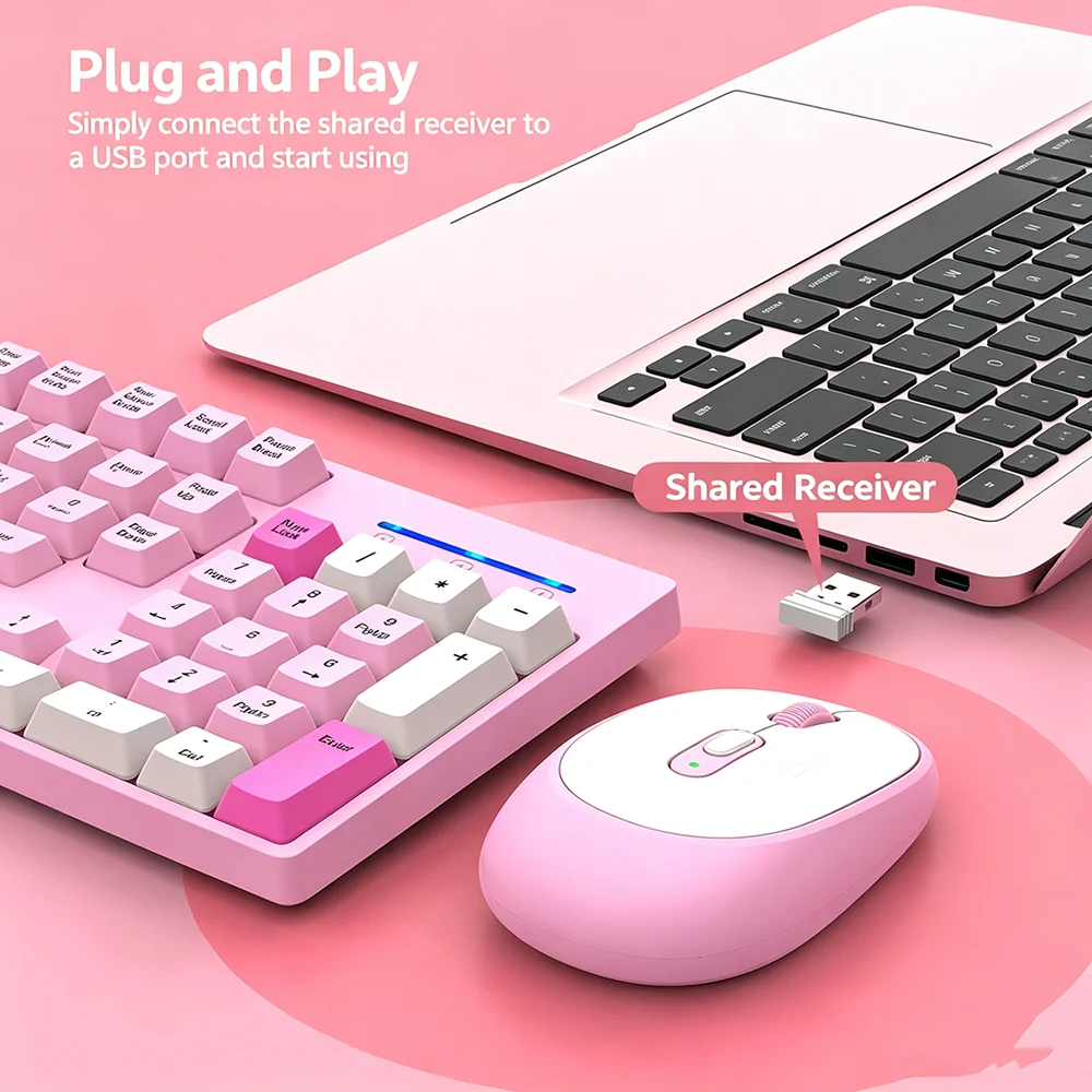 KEBIDUMEI 2.4G Wireless Keyboa - đánh giá và giá Gaming Keyboard And Mouse Set