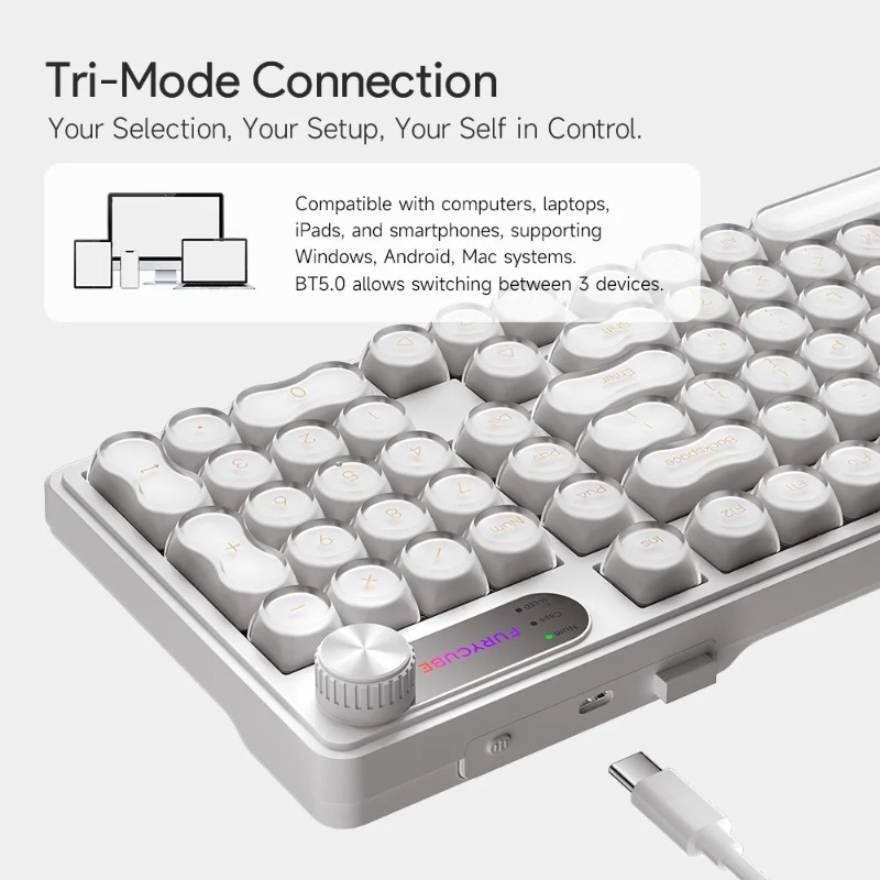 FURYCUBE IP98 Wired Keyboard R - đánh giá và giá Gaming Keyboard Ip98