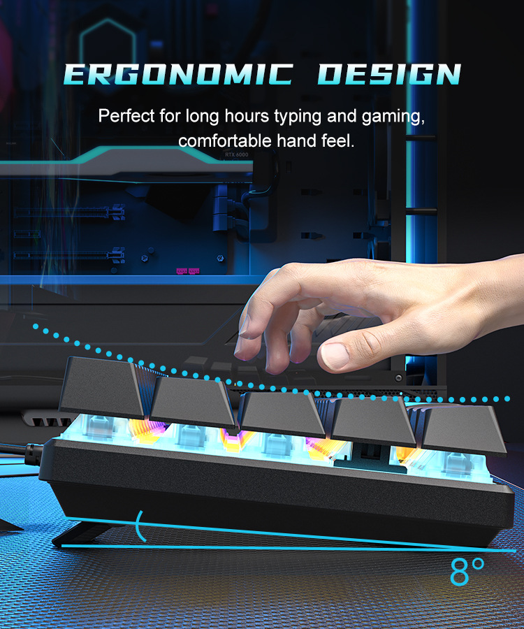 Teclado Mecánico 60% Gaming Ke - đánh giá và giá Gaming Keyboard Budget