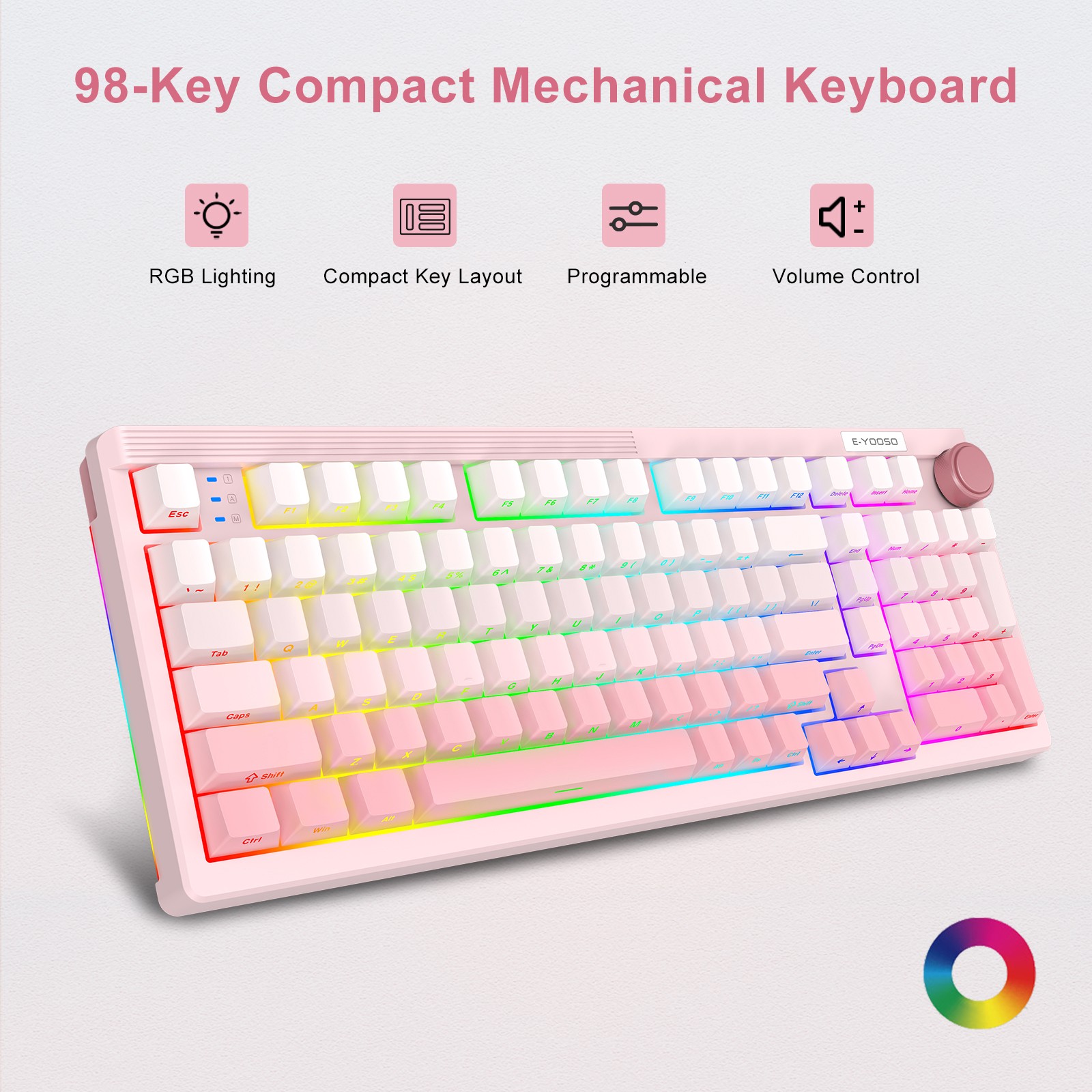 E-YOOSO 98 Keys Mechanical Key - đánh giá và giá Gaming Keyboard E Yooso