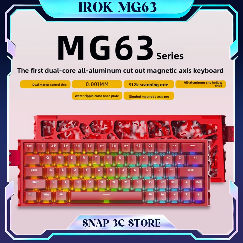IROK MG63 CNC Aluminum Magneti - đánh giá và giá Gaming Keyboard Hall Effect Switches