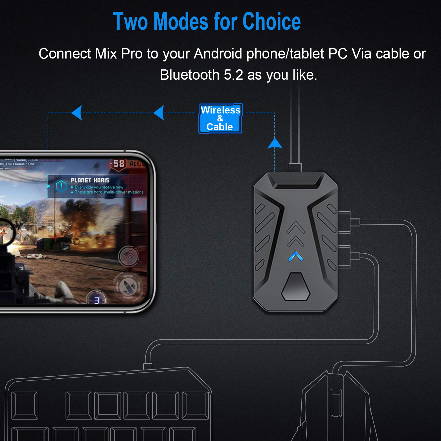 Mobile Games Converter Gaming  - đánh giá và giá Gaming Keyboard And Mouse Converter For Mobile