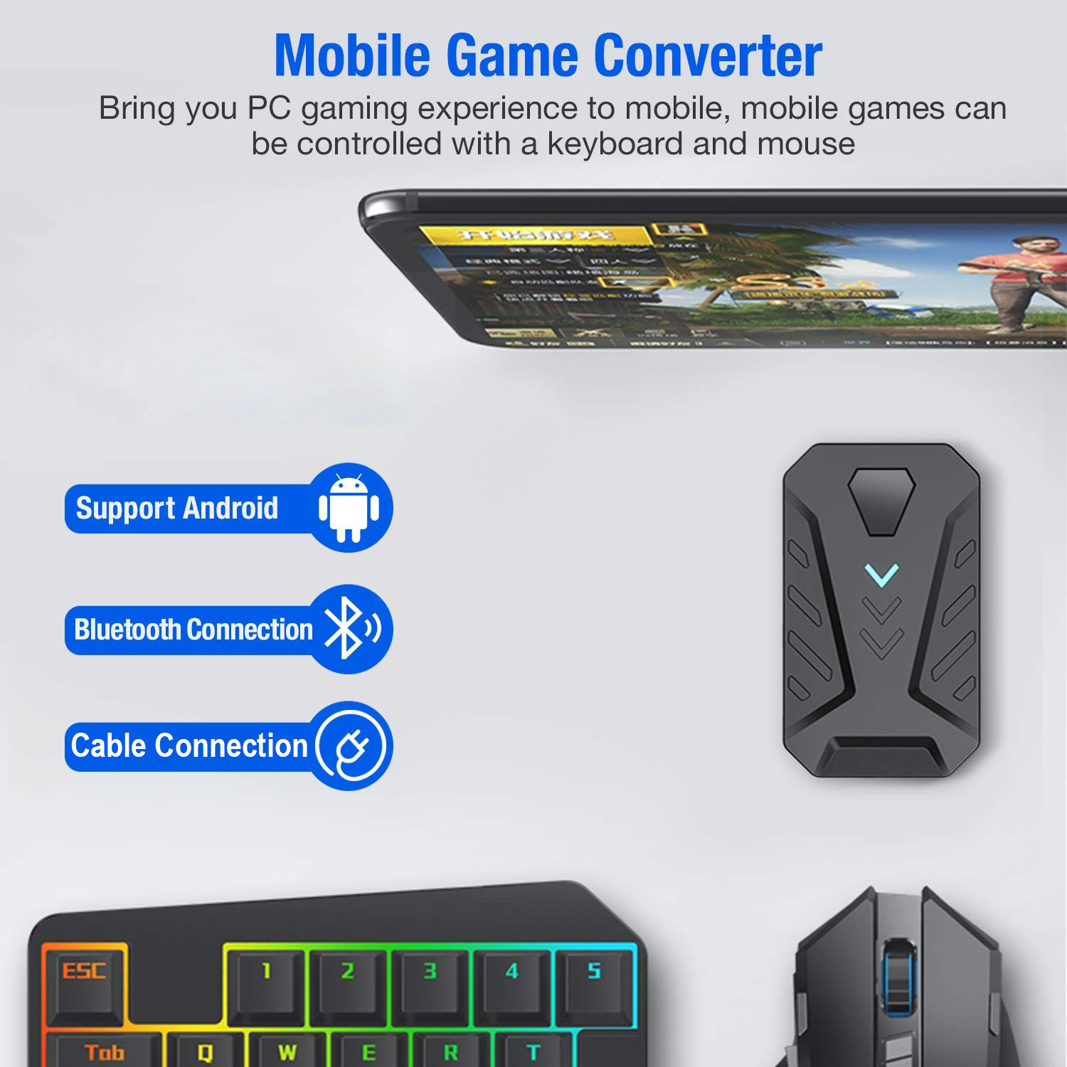 Mobile Games Converter Gaming  - đánh giá và giá Gaming Keyboard And Mouse Converter For Mobile