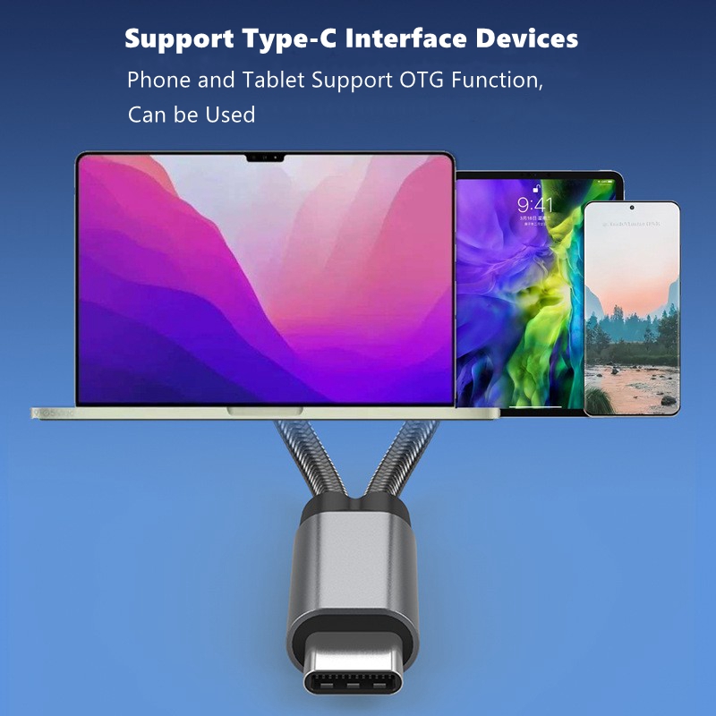 Audio 1 to 2  Type-C to USB OT - đánh giá và giá Gaming Keyboard Types